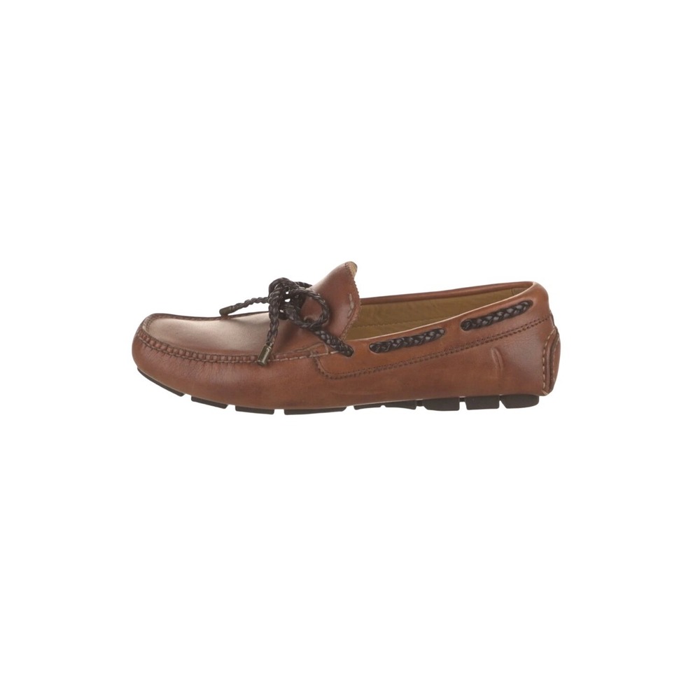 Michael Bastian Men's Roberson Driver Leather, Tie Brown Casual Loafers Size 12M